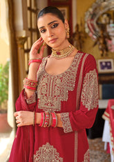 Eba Lifestyle Avantika Heavy Chinon Embroidered Suit Set with Dupatta | Eba Lifestyle 1955